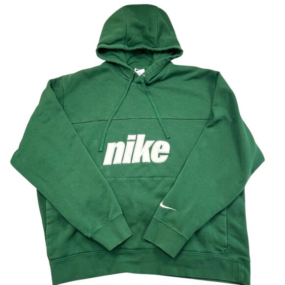 Nike Men's Color Block 2.0 Pullover Hoodie Green Size XL - Picture 4 of 11